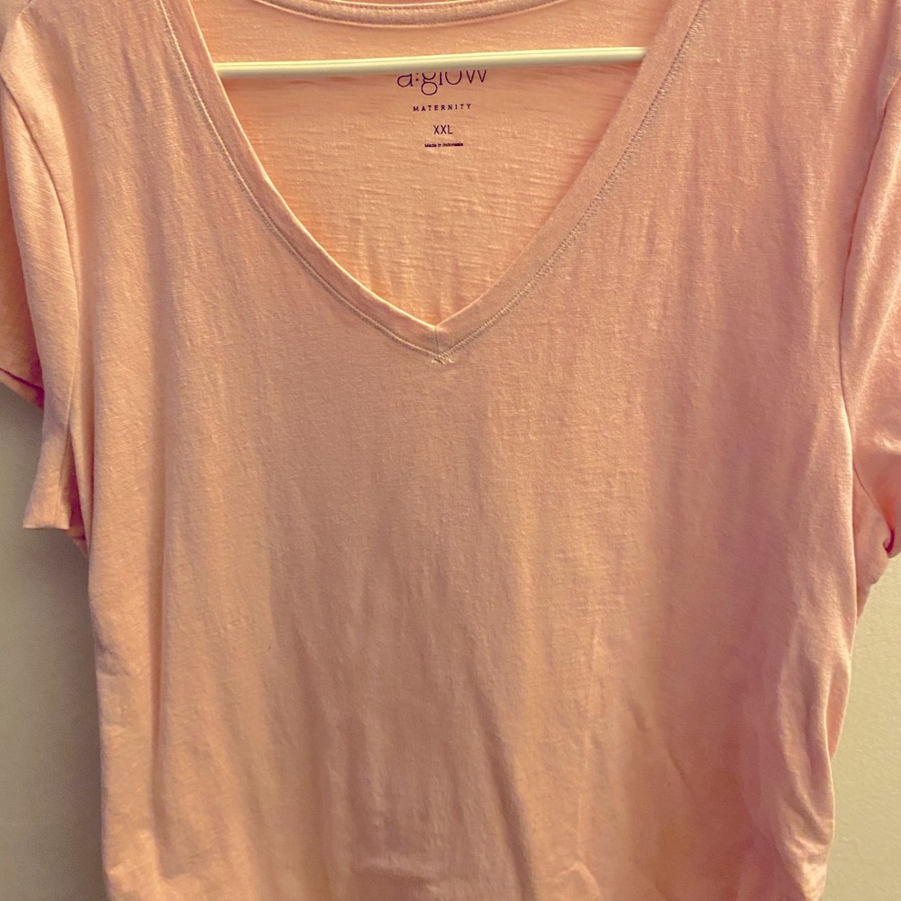 Pink maternity T-shirt, size XXL, like new